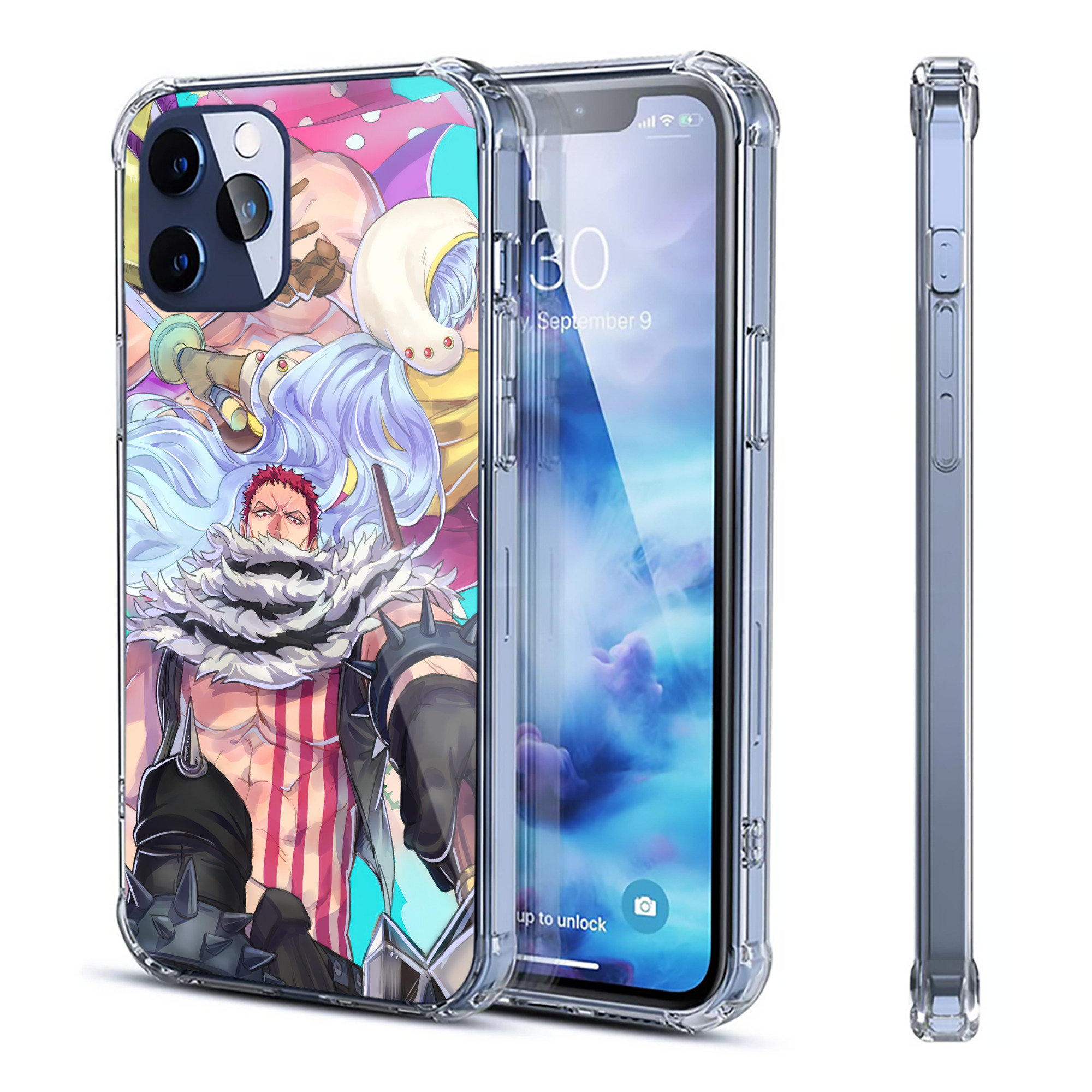 （画像用） ワンピース ONE PIECE 【iPhone 12シリーズ対応】透明スマホケース（クリアソフトケース）